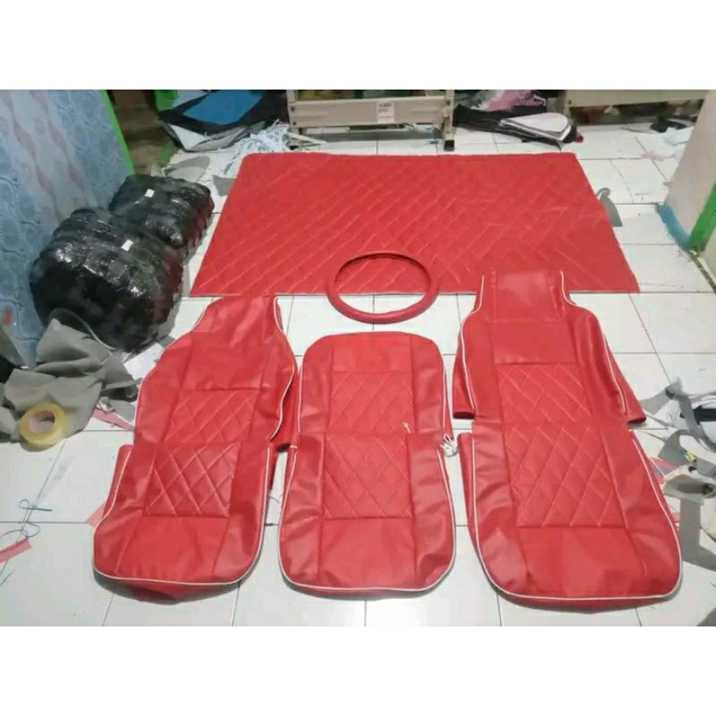 Sarung jok+Plafon+sarung stir mobil truk umplung Motif Cod