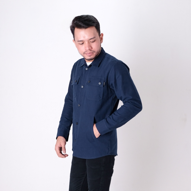 Justrue Jaket Semi Parka Pria Navy