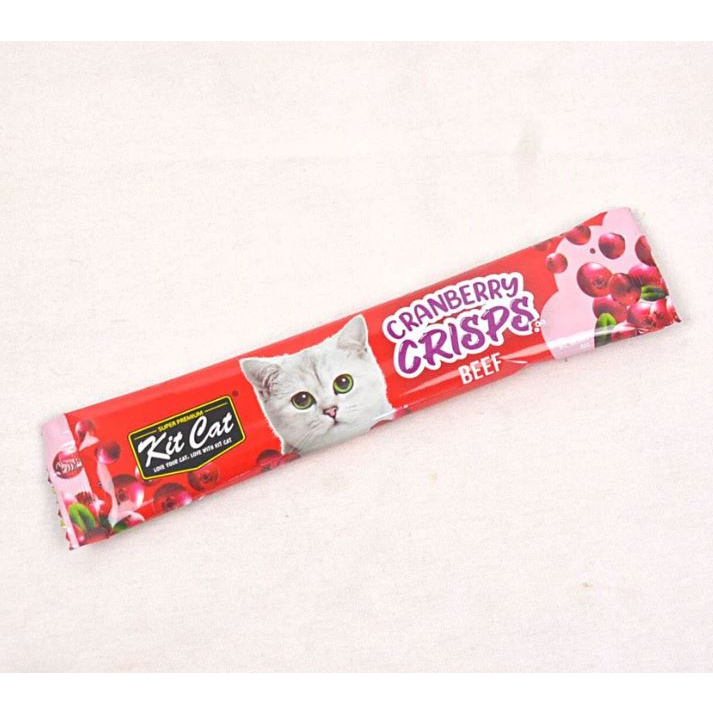 KIT CAT CRISPS 20GR Cranberry - Snack Kucing Gigi Sehat Cemilan Jajan Dental Bersihkan Karang Gigi