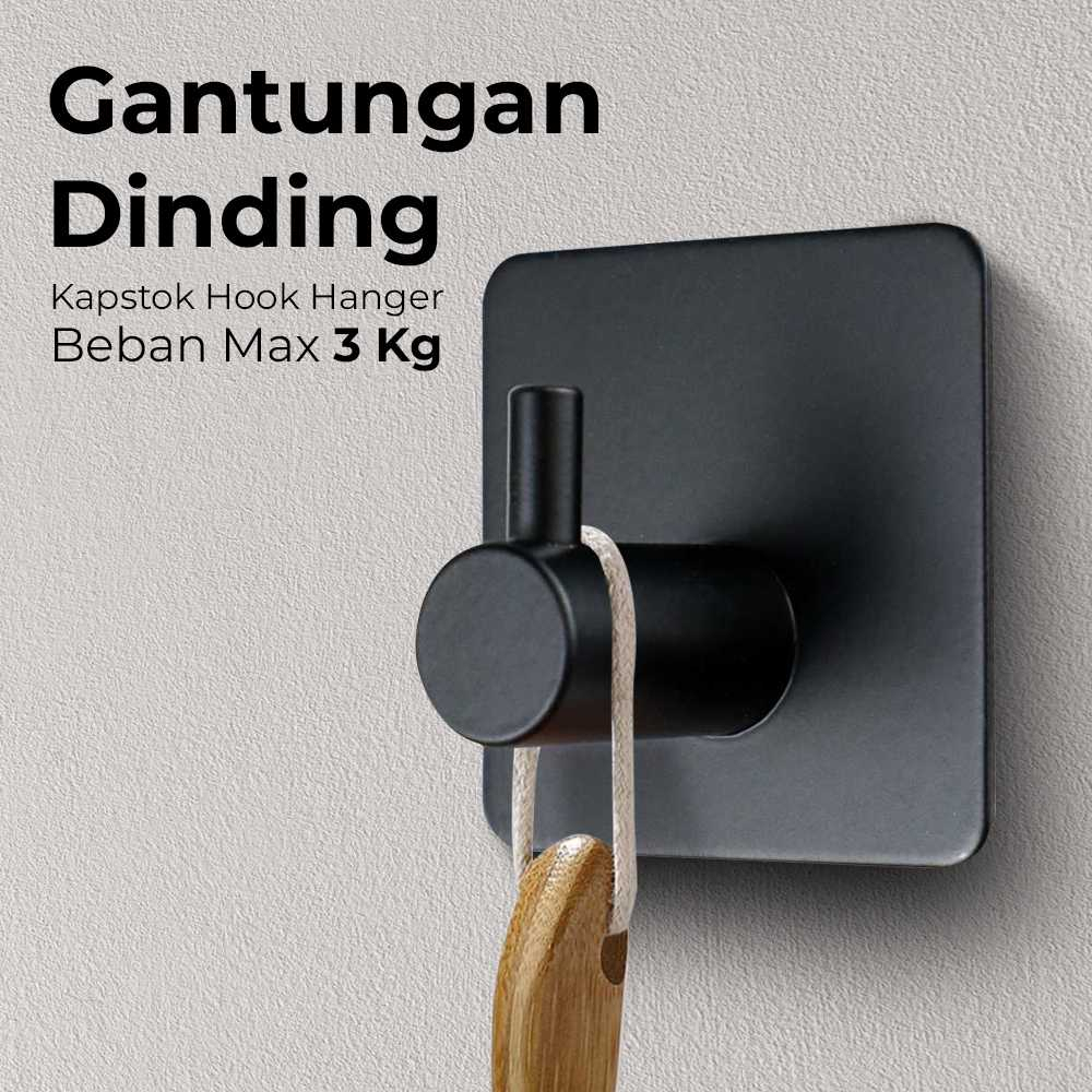 Hook Gantungan Aesthetic Tempel Dinding Pintu Serbaguna Rumah Kamar Mandi Dapur Kamar Bahan Besi Stainless Steel