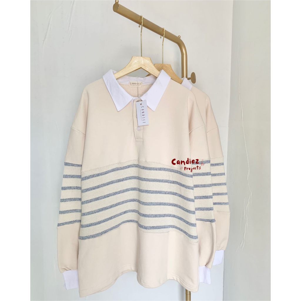 CANDIEZ KANA Polo Oversized Sweatshirt