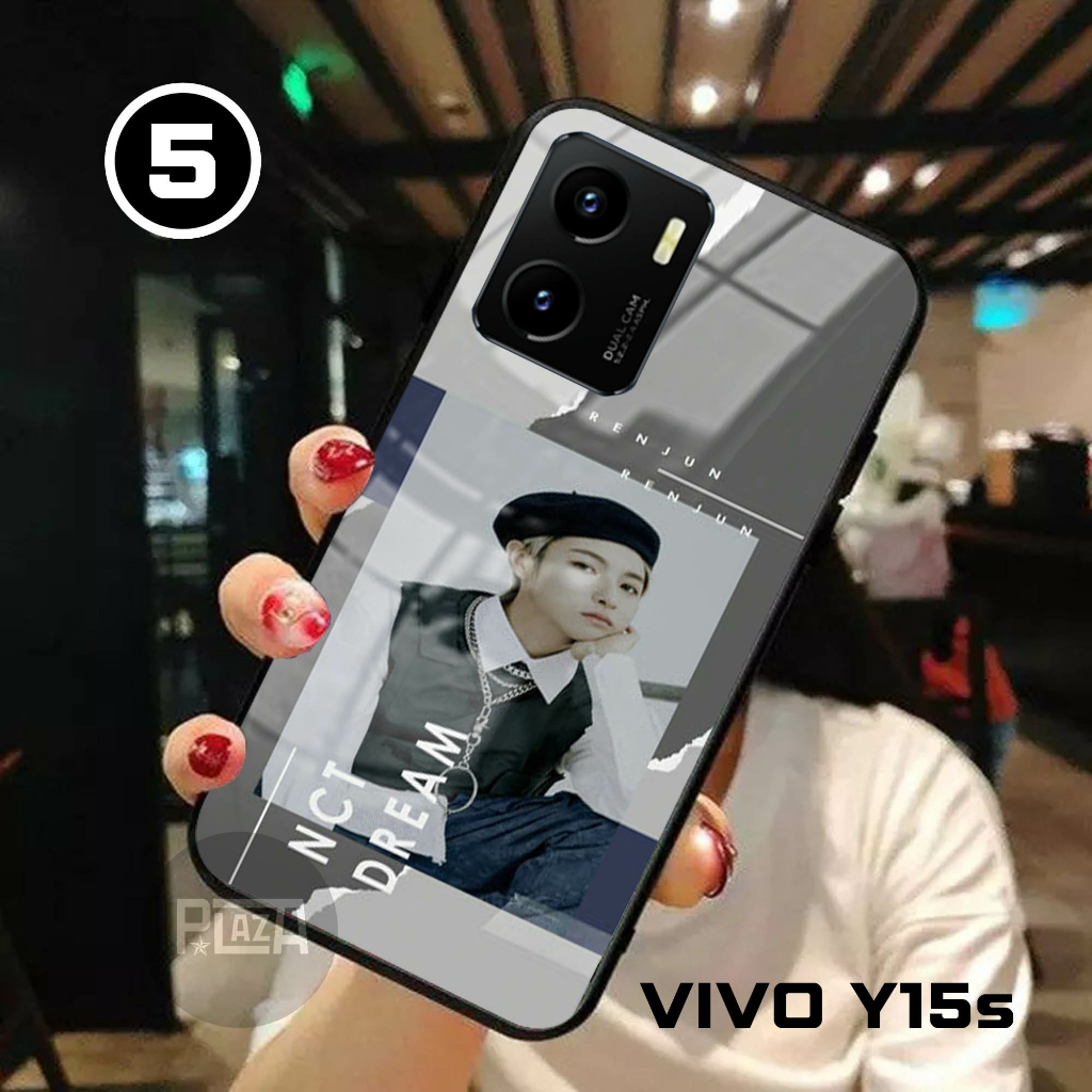 Softcase Glass Kaca NCT DREAM [K71] VIVO Y15s Terbaru Casing Handphone-Pelindung Handphone-Aksesoris Handphone-Plazacase.id