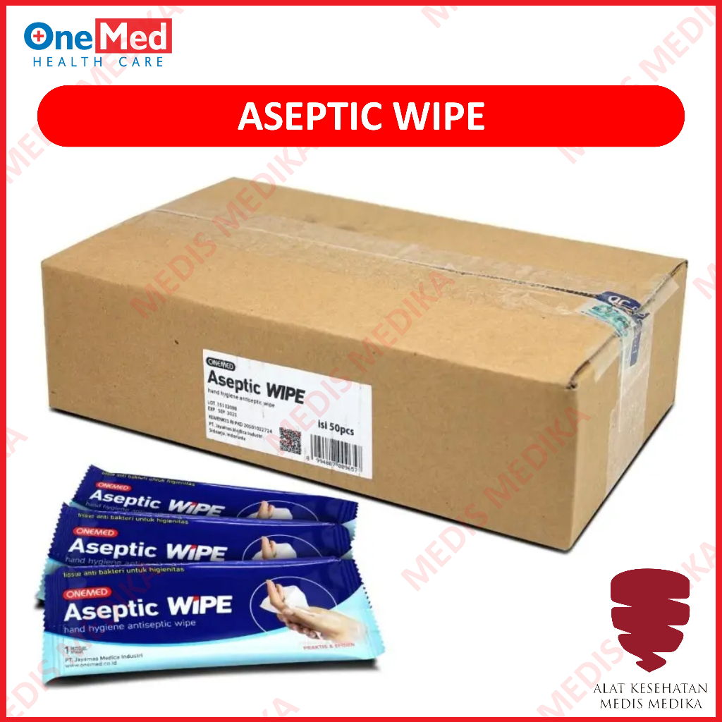 Tissue Desinfektan Aseptic Wipe OneMed Tisu Pembersih Anti Bakteri