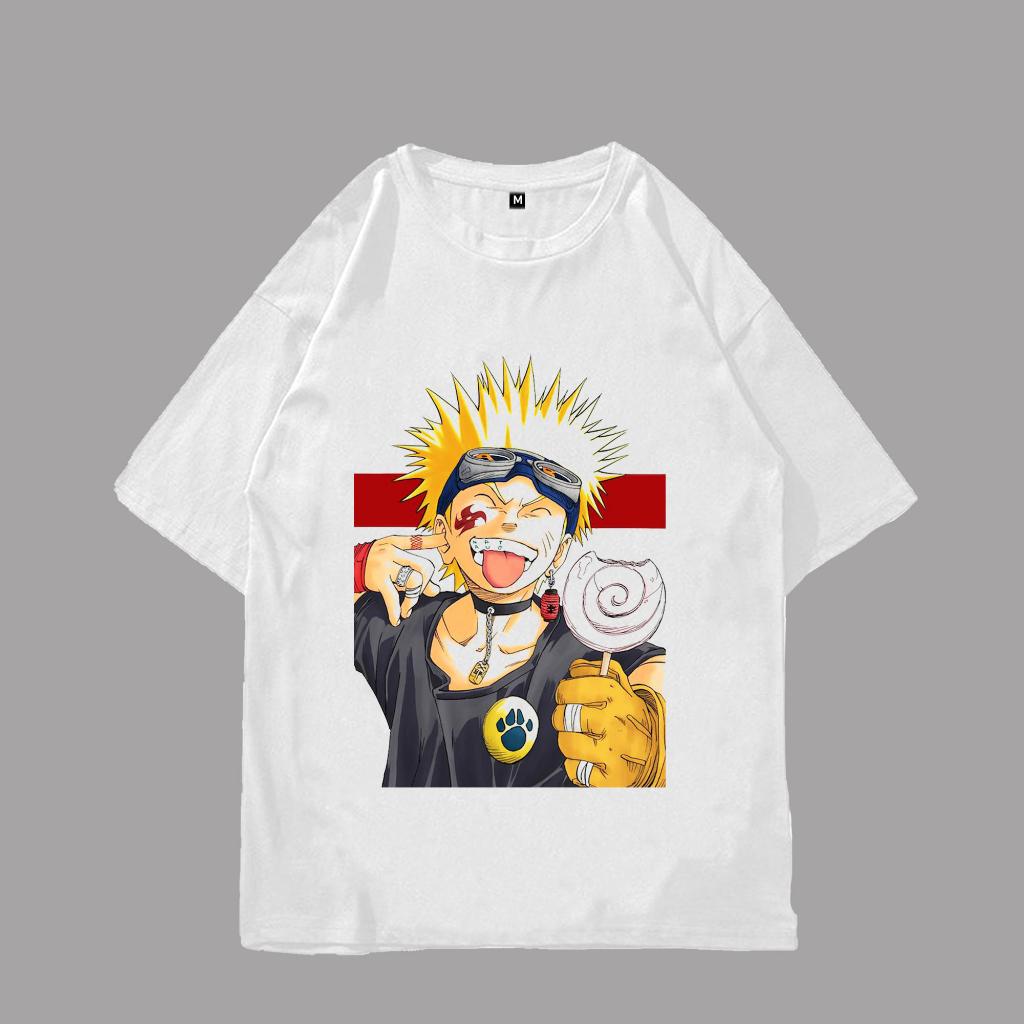 kaos naruto oversize t-shirt