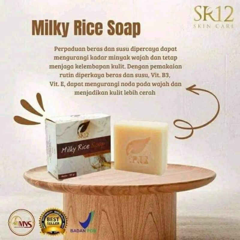 

milky soap sr12 membantu mencerahkan kulit wajah dan menghilangkan jerawat