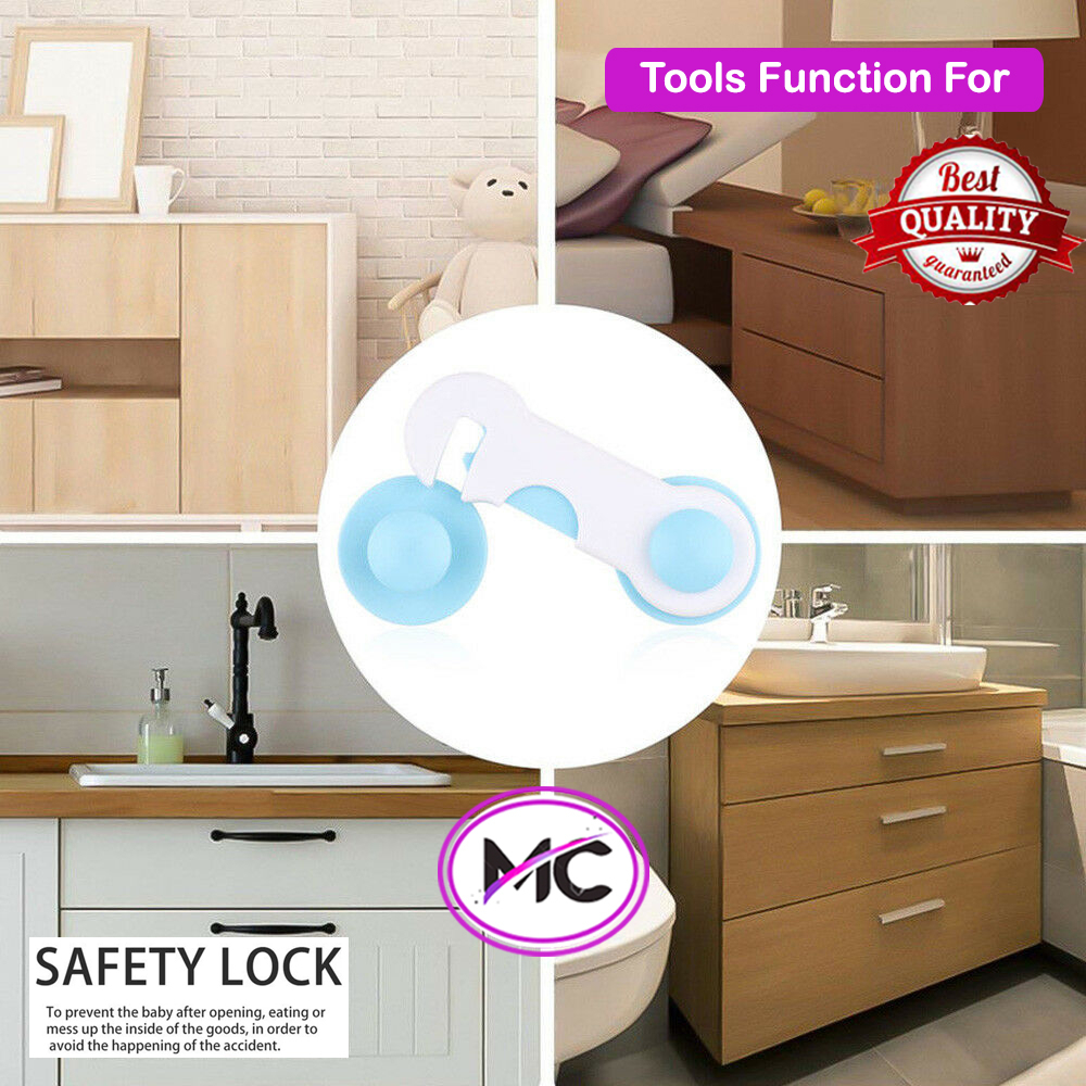 Kunci Pengaman Laci Lemari Pakaian Baju Pintu Kulkas Jendela Safety Lock Child Kitchen Set