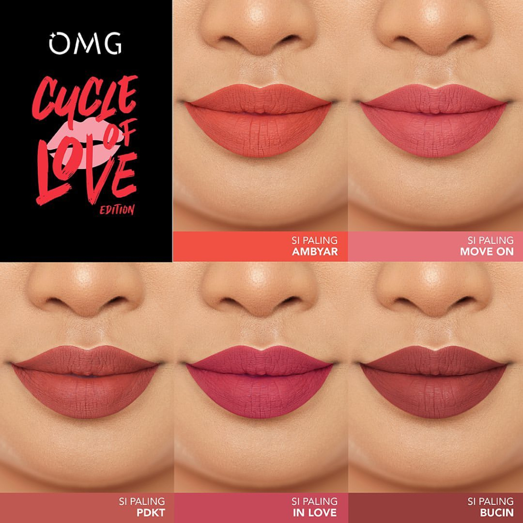 NEW ! OMG Oh My Glam Matte Kiss Lip Cream &amp; Lipcream Cycle Of Love Edition