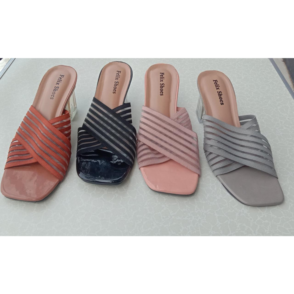 Sandal Heels Karet tinggi 7cm Casual Bisa dipakai berbagai acara SANDAL HEELS KOREA DR-06