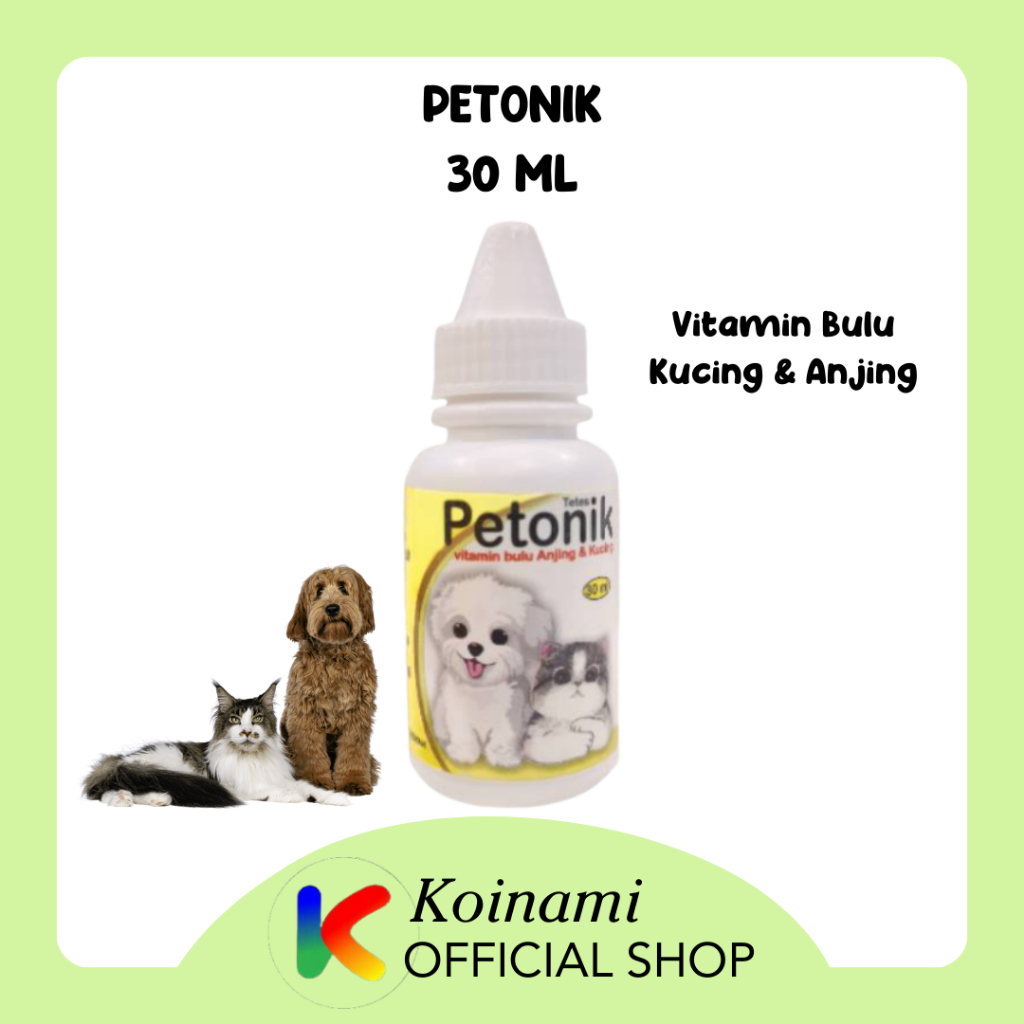 PETONIK VITAMIN BULU KUCING ANJING / VITAMINS FOR CATS AND DOGS FOR SKIN AND COAT/ BTM