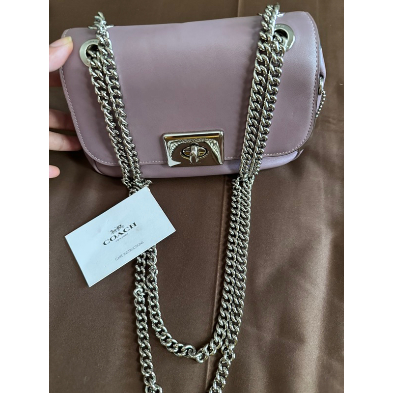 Preloved coach mini cassidy lilac authentic original