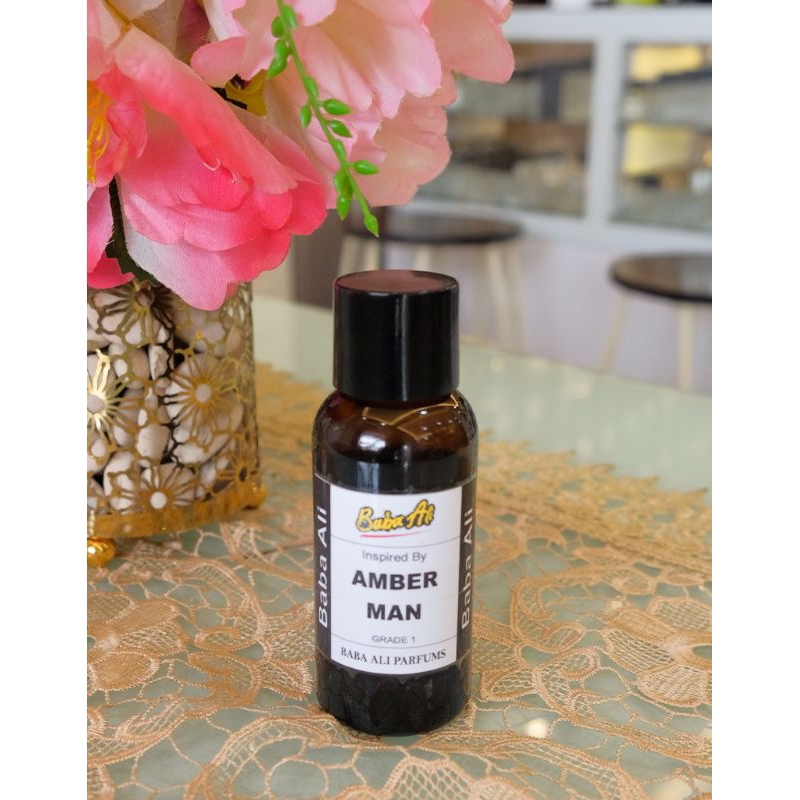 BABA ALI PARFUM/INSPIRED BY AMBER MAN /PARFUM REFILL GRADE 1