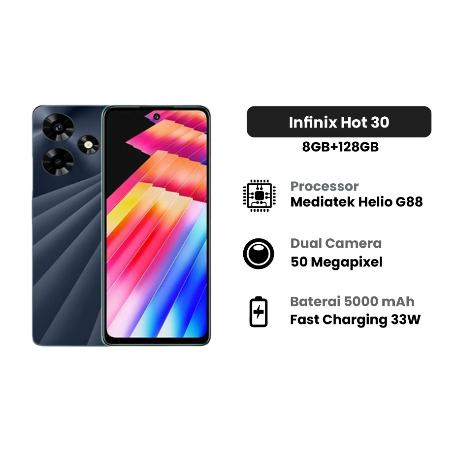 Infinix Hot 30 NFC 8/128GB Garansi Resmi