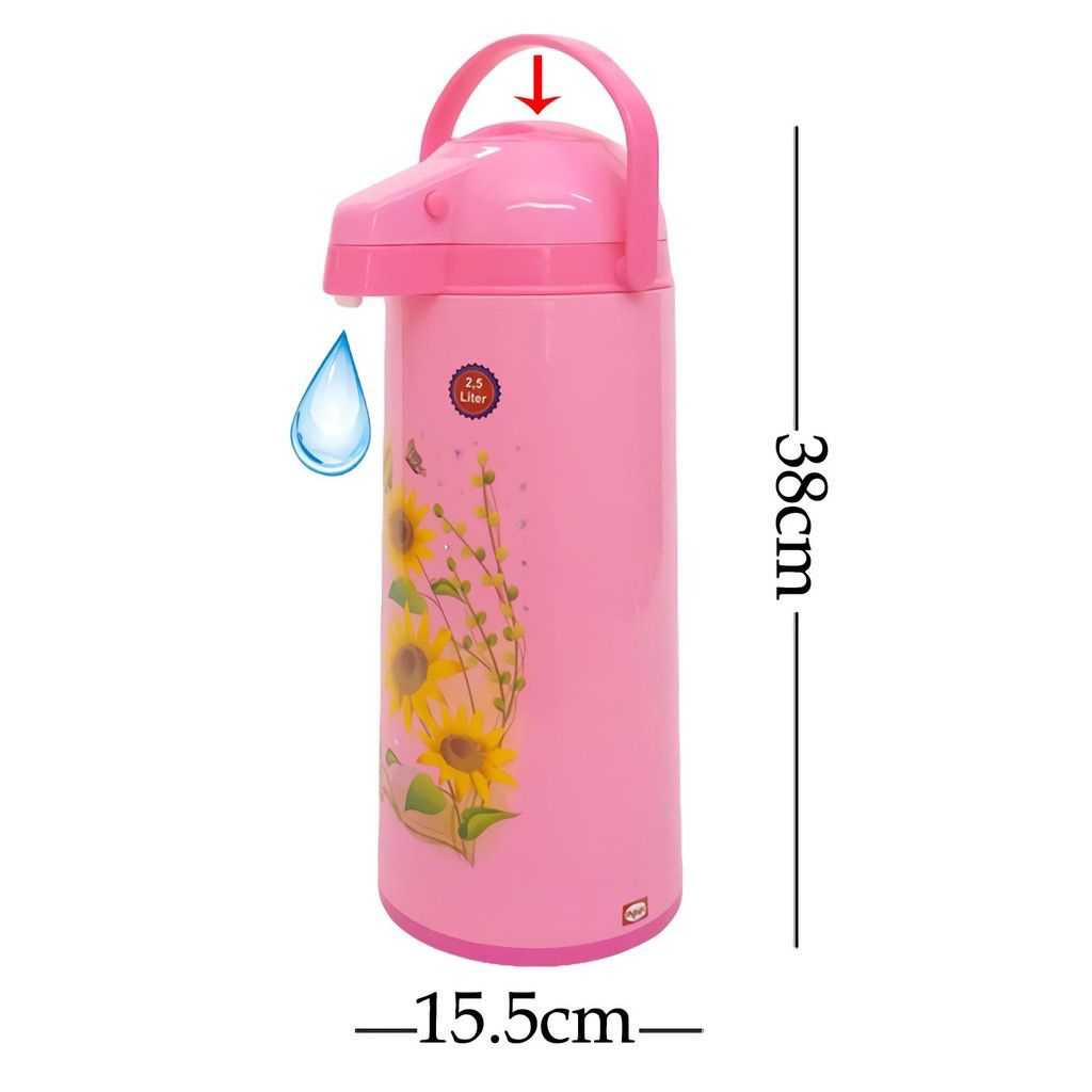 SHINPO Termos Air Panas &amp; Dingin 2.5 Liter Thermos Celsius Vacuum Flask With Super Seal SPO-SIP-652