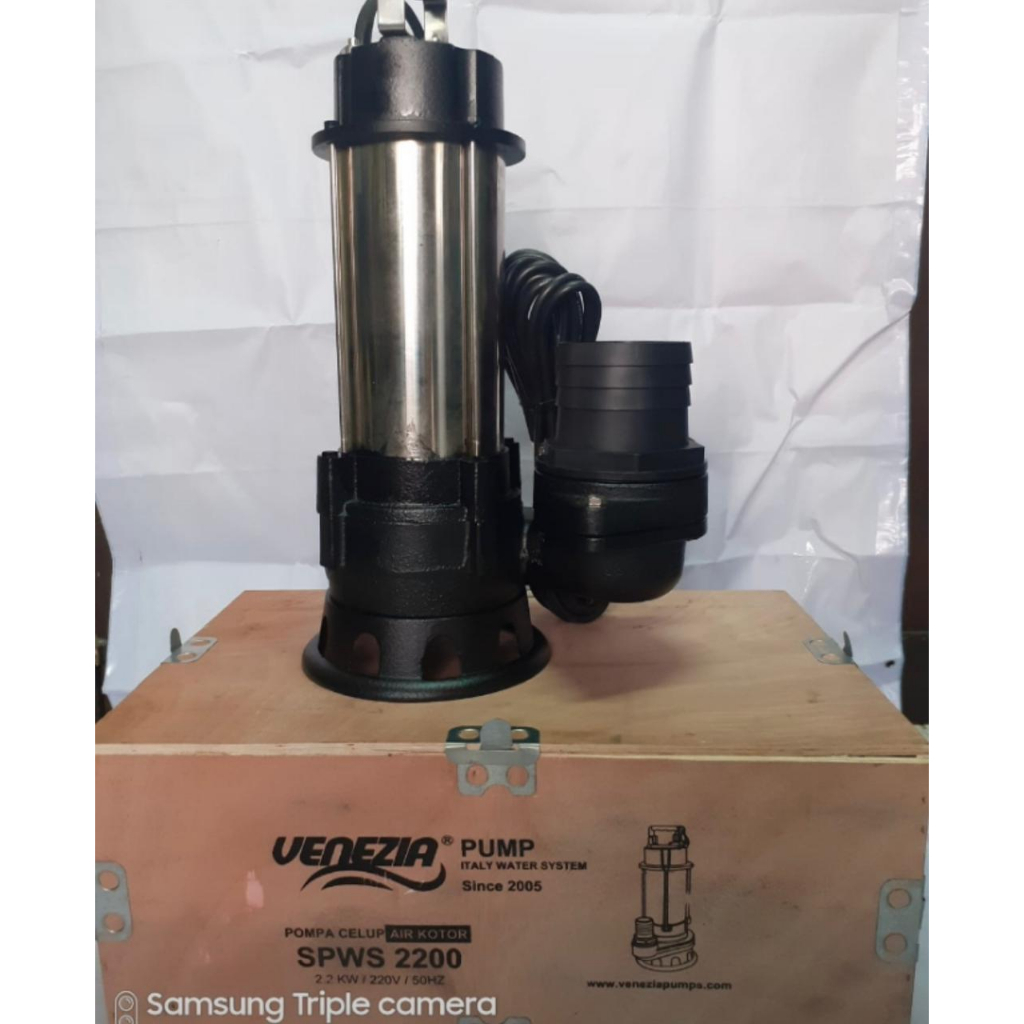 VENEZIA SPWS 2200 (2200 watt) POMPA CELUP AIR KOTOR 4" inch 3 HP