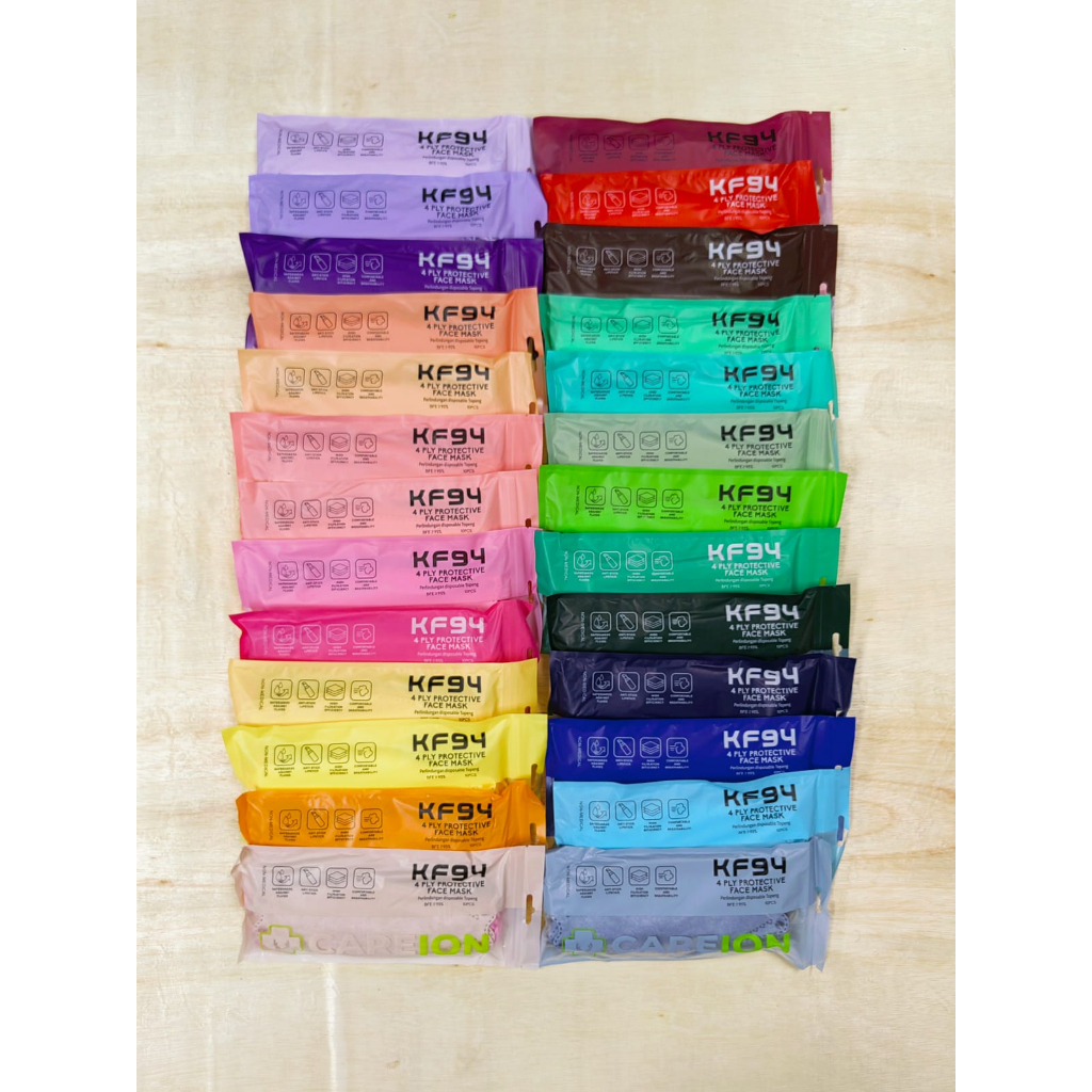 MASKER KF94 WARNA (ISI 10 PCS)