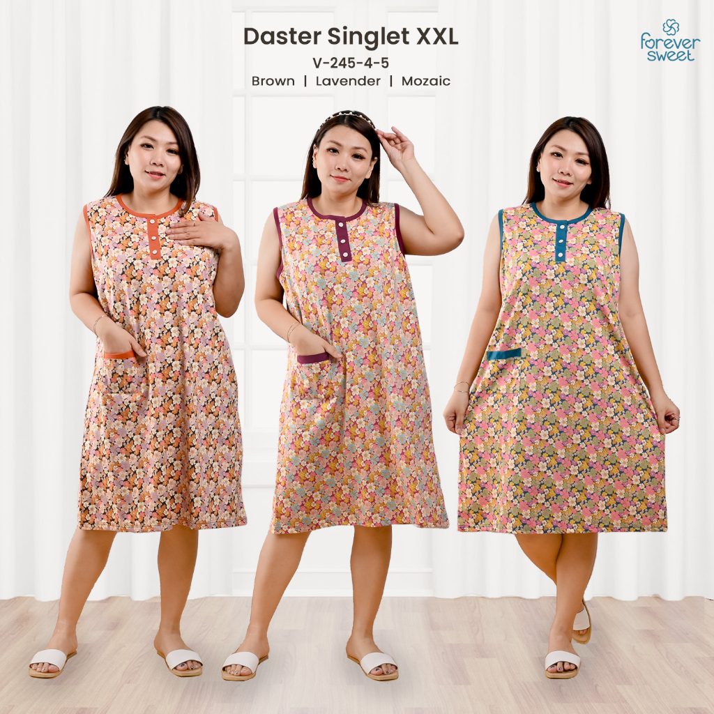 Daster singlet forever XXL (SERI 4 WARNA)