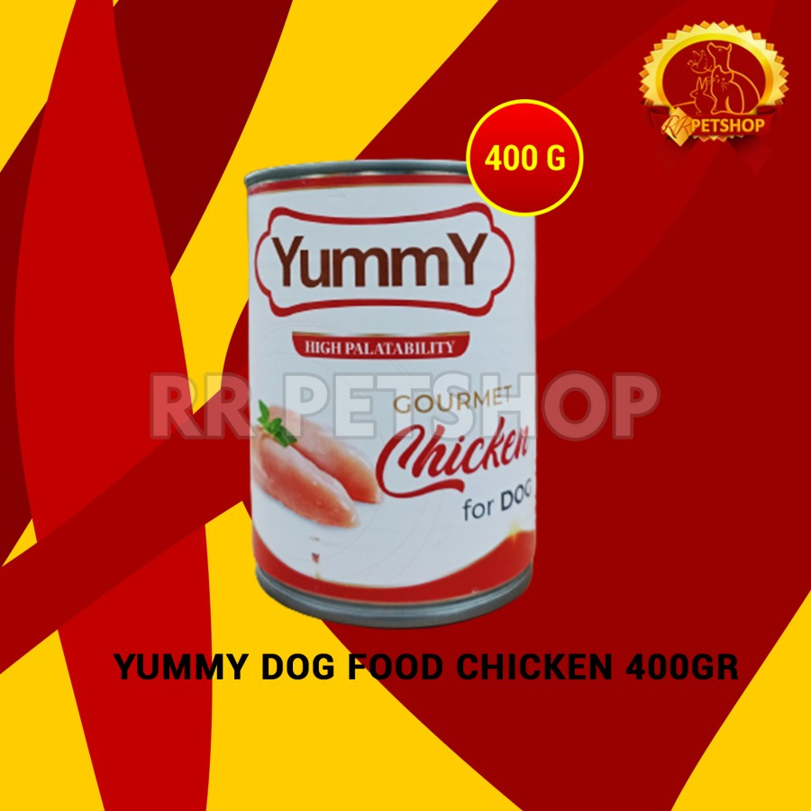 Makanan Basah Anjing Yummy Dog Food Kaleng Can Wet Food 400 Gram