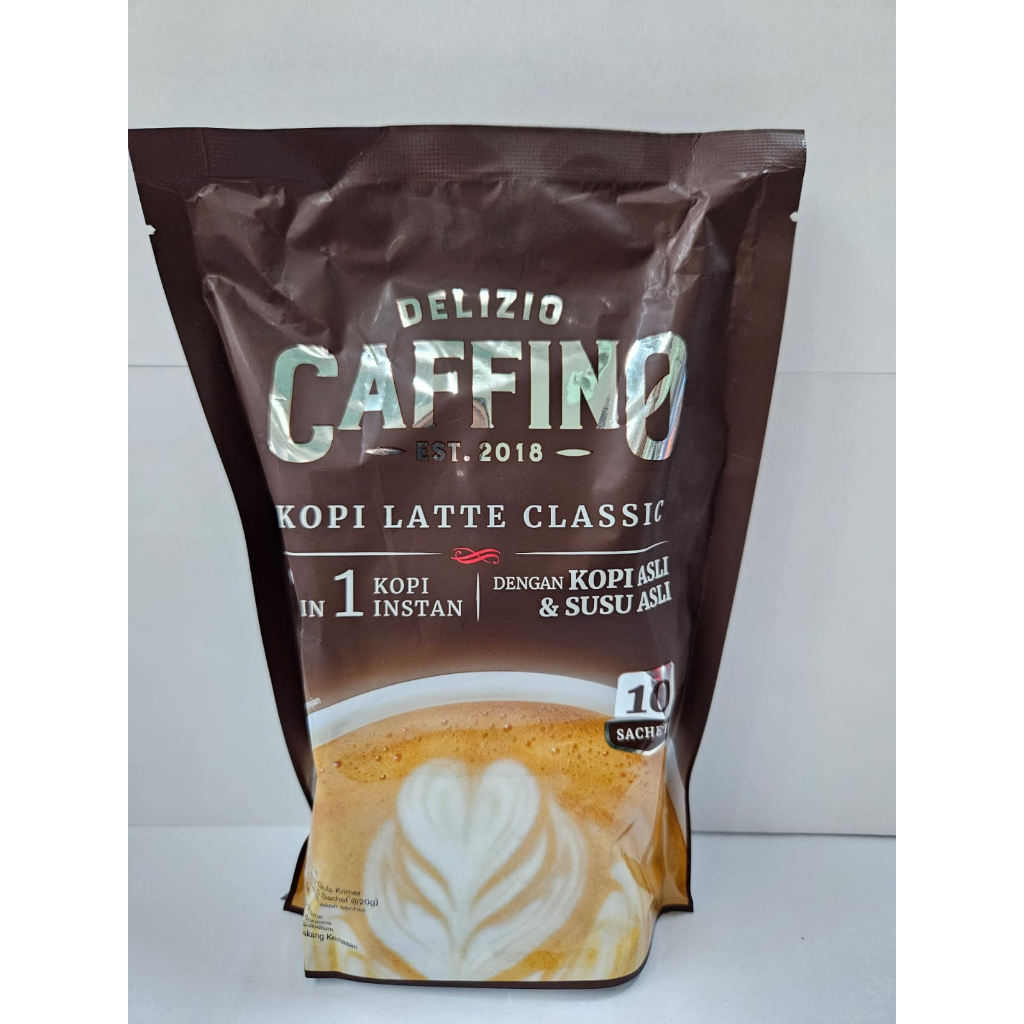 

Caffino 3 in 1 Kopi Instan Latte Classic Mocca Choco Hazelnut 10's