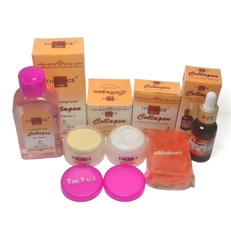 PAKET LENGKAP CREAM COLLAGEN THE FACE 5in1 BPOM