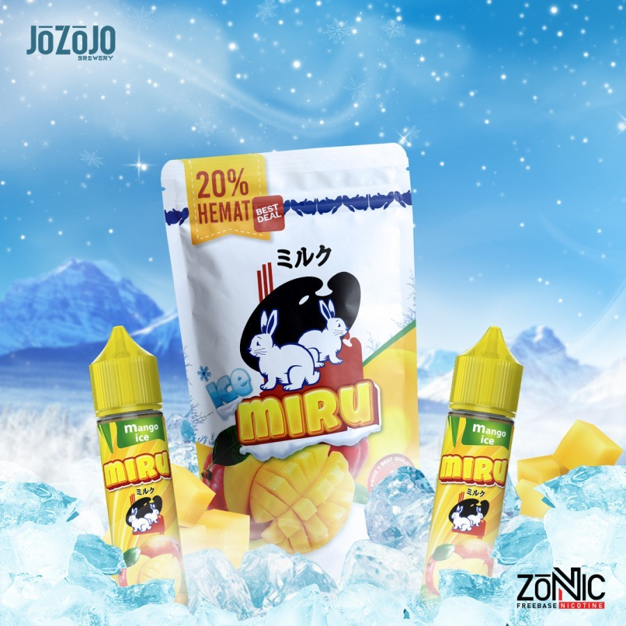 Liquid Miru V4 Mango Ice 120ML / 2x60ML by Jozojo Brewery - Authentic