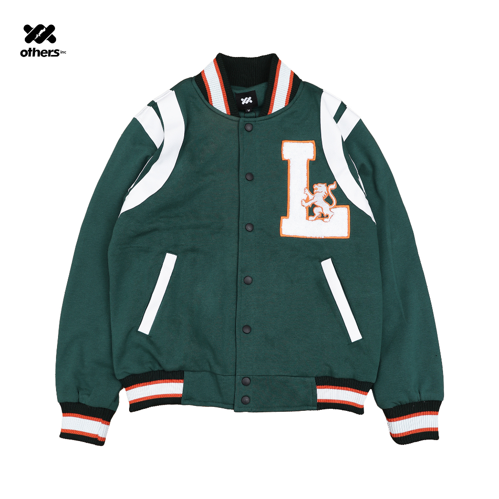 JACKET VARSITY LOGGO GREEN | OTHERSBRAND