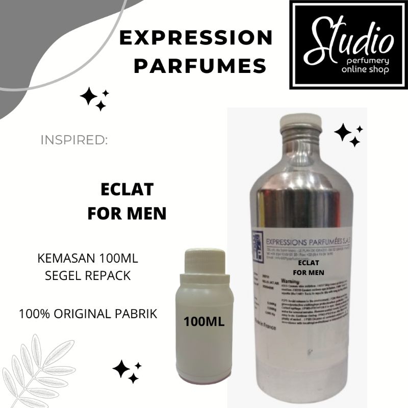 BIBIT PARFUM MURNI EXPRESSION PARFUM ECLAT FOR MEN | 100ML SEGEL | BEST SELLER | PARFUM MEN