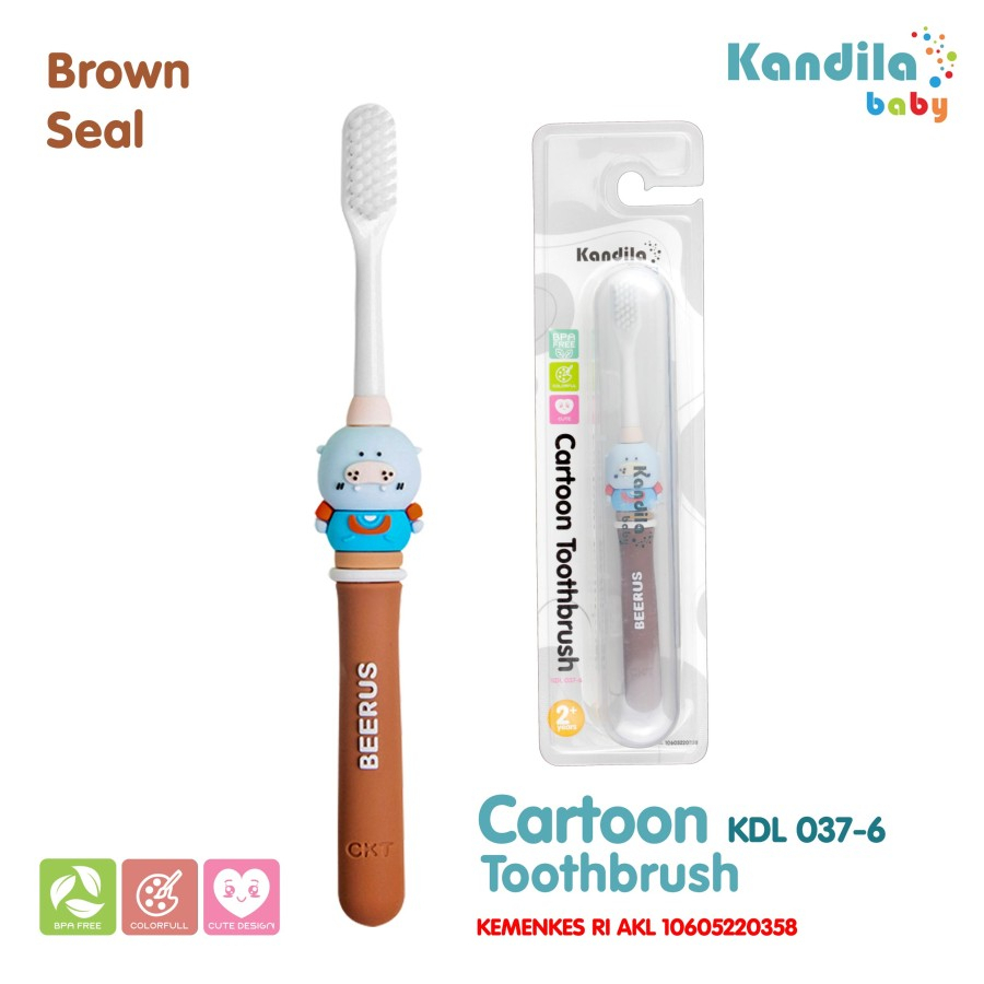 Sikat Gigi Bayi Anak Kandila Baby Cartoon Toothbrush / KDL 037-6