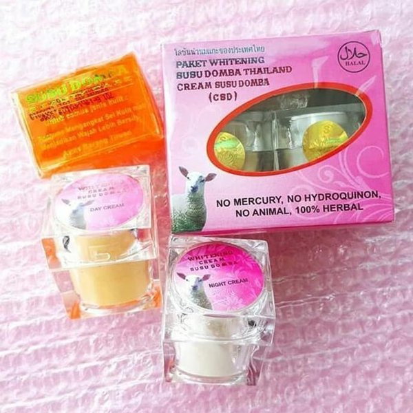 UKURAN BESAR SEPAKET CREAM SUSU DOMBA CREAM CSD CREAM SIANG MALAM DAN SABUN 30GR