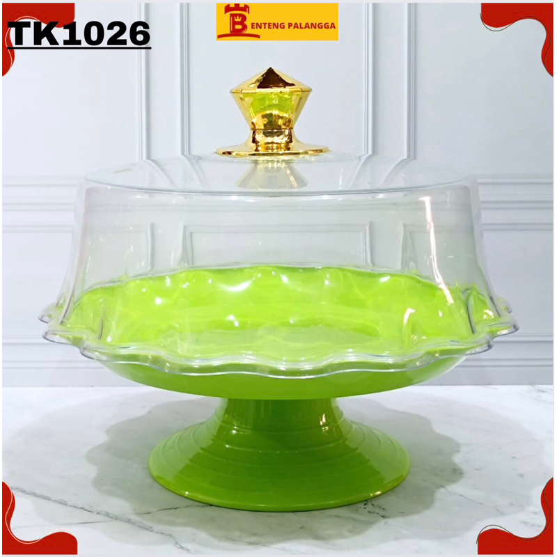 caketray tempat kue tempat roti bosara cantik tebal hijau golden sunkist tk 1026