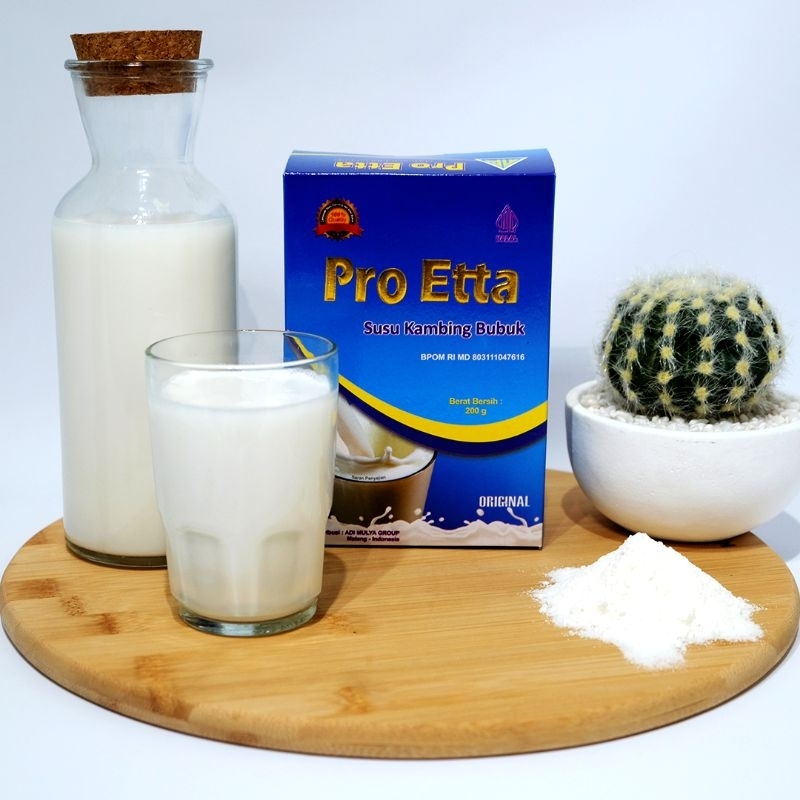 

SUSU KAMBING BUBUK PRO ETTA ORIGINAL GOAT MILK POWDER DRINK SUSU ETAWA BUBUK ASLI SUSU KAMBING MURNI SUSU BUBUK ATASI NYERI SENDI SUSU KAMBING BUBUK RENDAH GULA 200 GRAM BUBUK ETAWA MURNI SUSU KAMBING BUBUK DAN KRIMER NABATI