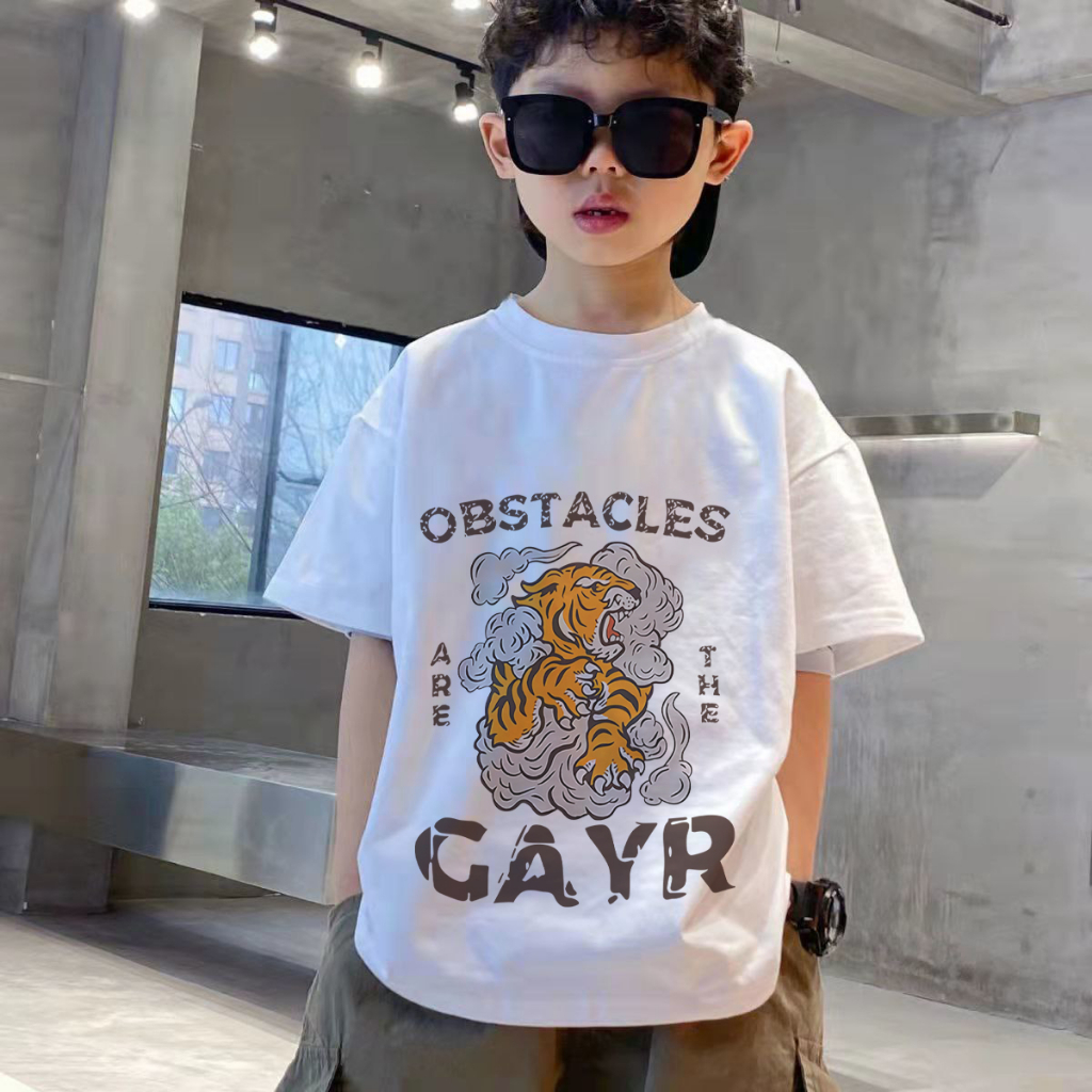 Amspro Kaos Katun24s Anak Kaos Oversize Anak Baju ana Kaos Anak Atasan Anak Obstacles