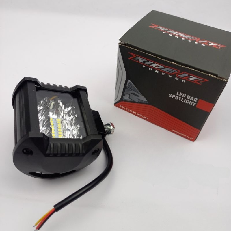 LAMPU TEMBAK SOROT LED CAREE 20 TITIK MATA 12V KOTAK RIDE IT FLASH UNIVERSAL MOBIL MOTOR TRAIL KLX CRF