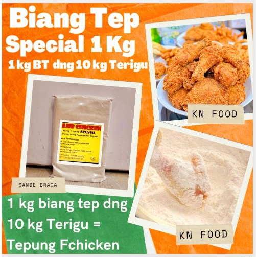 

Biang Tepung Fried Chicken Special- Tepung Bumbu Ayam Fried Chicken Special - 1Kg