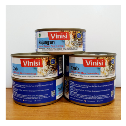

VINISI BUMBU NASI GORENG KALENG 120g - Rajungan / Crab
