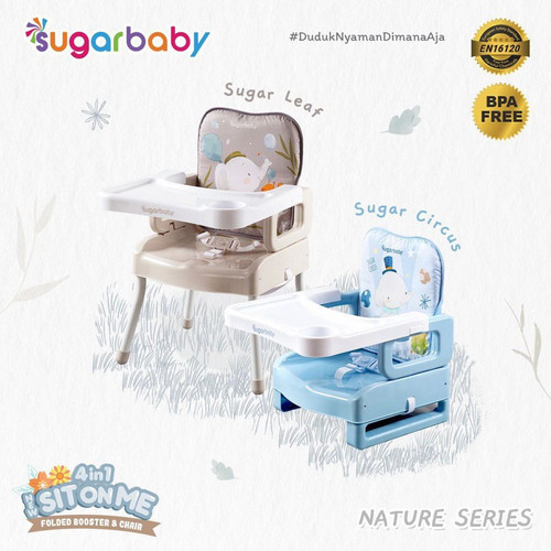 SUGARBABY KURSI ANAK 4IN1 SitOnMe Folded Booster &amp; Chair / kursi Makan Anak