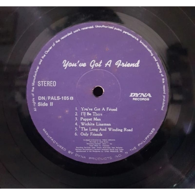 Vinyl Piringan Hitam 12 inch Amormio Cillan-You've Got A Friend
