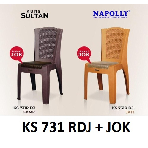 Kursi Sultan Napolly 731 R TJ / 731 R DJ / Kursi makan rotan sintetis ORI NAPOLLY