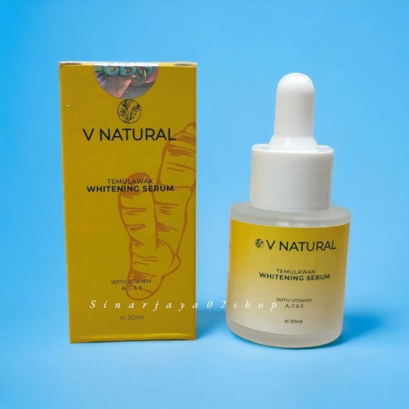 SERUM V NATURAL TEMULAWAK WHITENING SERUM EXTRACT TEMULAWAK ORIGINAL BPOM 20ml