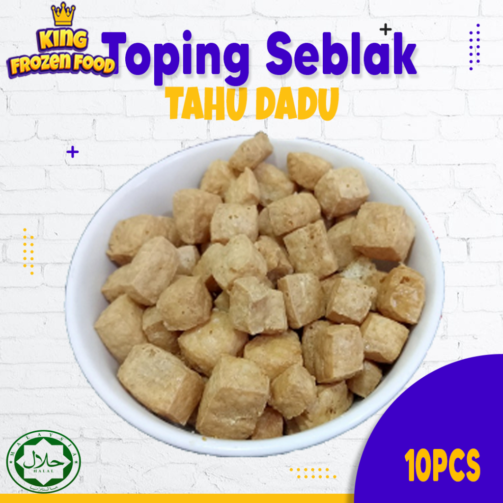 Tahu Dadu Kering Topping Seblak Kemasan 1Pak Isi 10Pcs