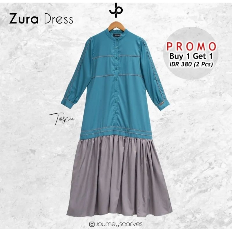 ZURA DRESS POLOS BY JOURNEY SCARVES / DRESS MEWAH JOURNEY