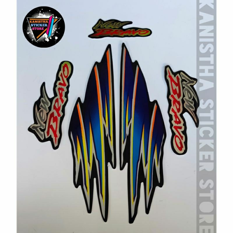 striping suzuki new bravo rc 100 biru striping motor suzuki new bravo rc 100 terbaik