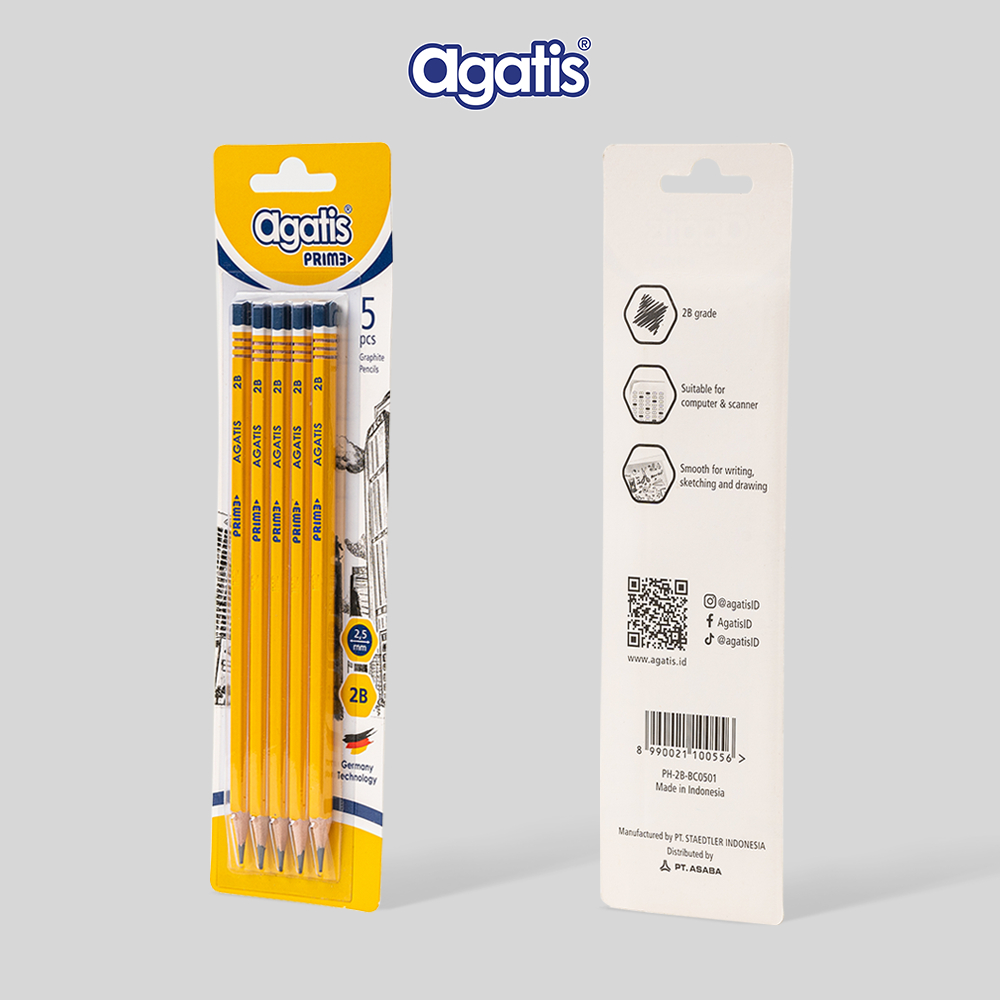 

Pensil AGATIS PRIME 2B (1 Pack isi 5 Pcs)