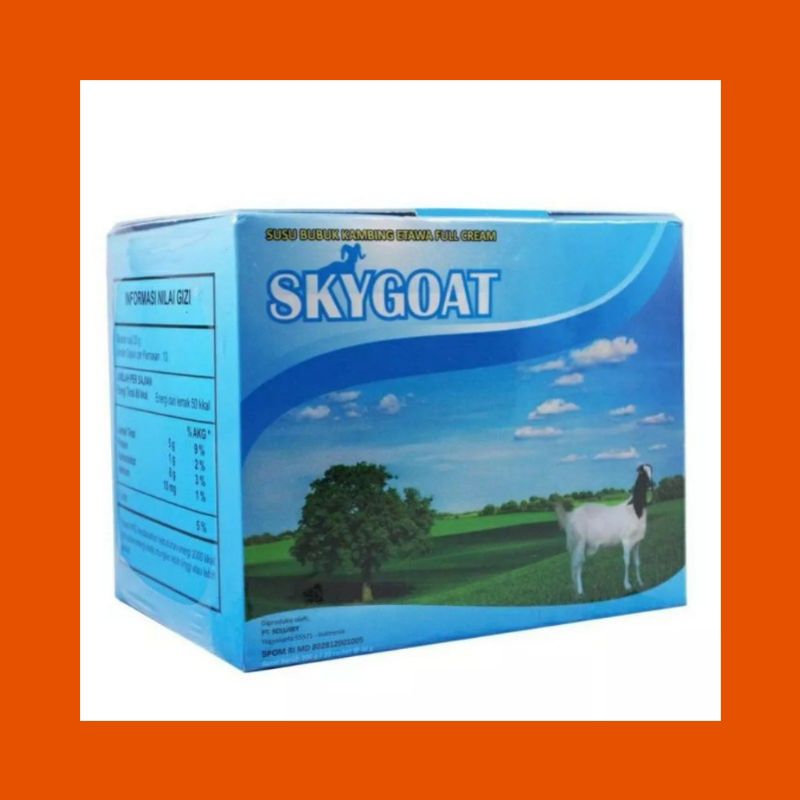 

Sky Goat Susu Kambing Etawa Bubuk Full cream Original (1 Box isi 10 Sachet @20 Gr)