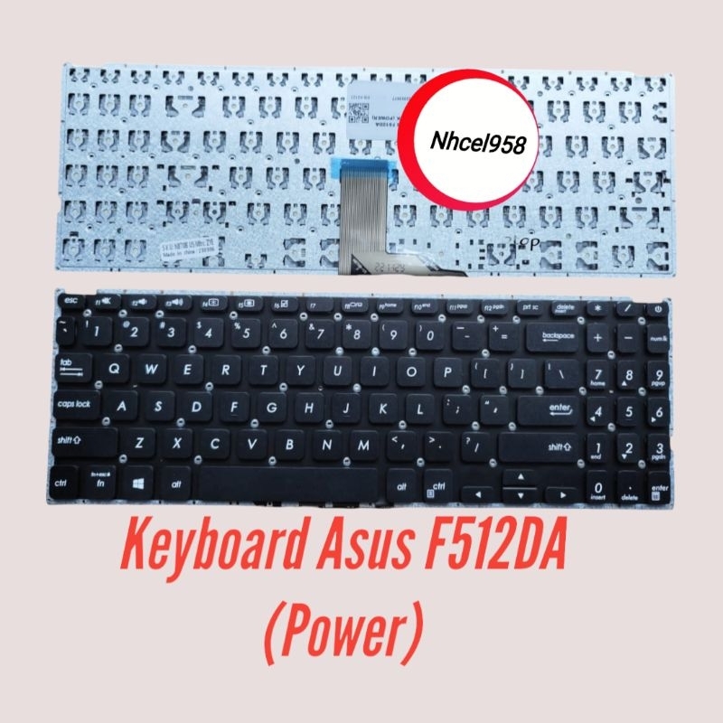 ✅Keyboard Asus F512DA Power