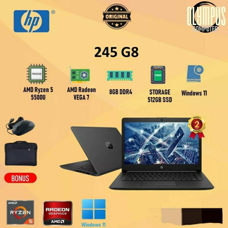 LAPTOP BARU HP 235 G 8
