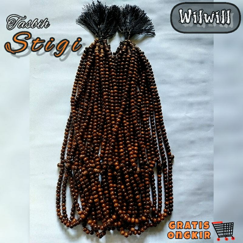 Tasbih stigi kayu stigi laut asli