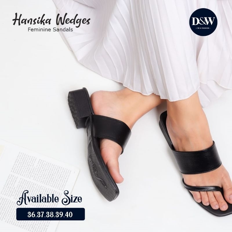 Hansika Sandal Wedges Premium by D&amp;W bisa Cod