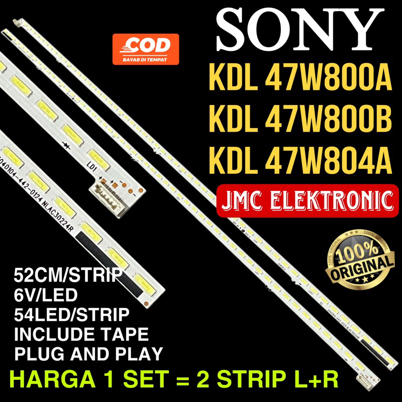 BACKLIGHT TV SONY KDL 47W800A 47W804A 47W800B KDL47W800A KDL47W804A KDL47W800B 47W 47 INC LAMPU BL 47IN