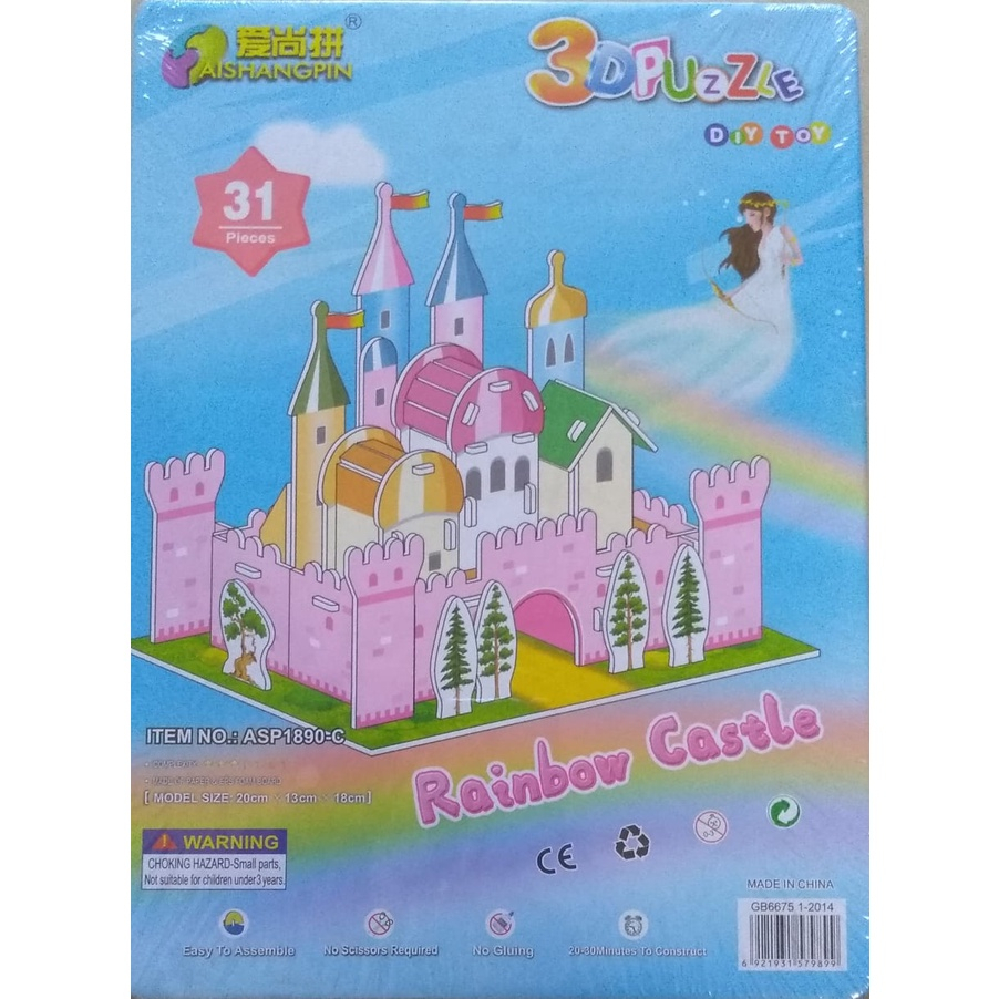 3D Puzzle Toy | Puzzle 3 Dimensi PRINCESS CASTLE