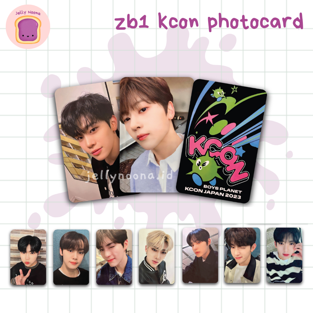 (BELI >5 LEBIH MURAH) Photocard Zerobaseone ZB1 Kcon Japan - Seok Matthew Sung Hanbin Zhang Hao Han 